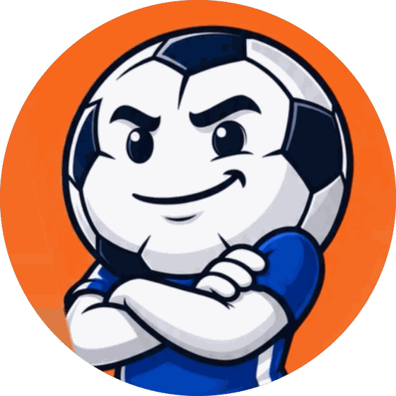 La mascotte Krakito, un ballon de foot aux bras croisés